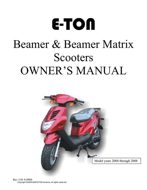 eton beamer matrix manual